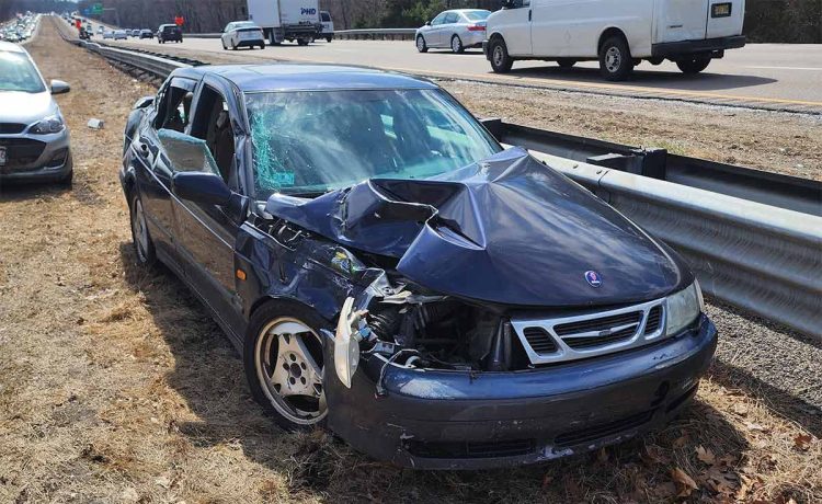 Saab's Solid Construction Proven: Passenger End Shattered, but Cabin Intact After Horrific Crash