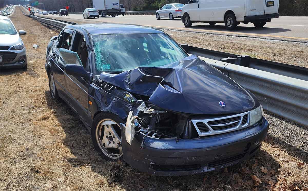 Saab's Solid Construction Proven: Passenger End Shattered, but Cabin Intact After Horrific Crash