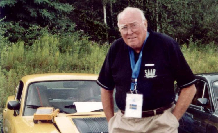 Erik Carlsson and 1972 SAAB Sonett III, August 7, 2005, International SOC, Essen, Germany.