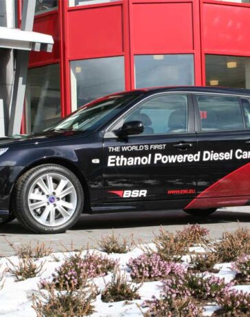 Ethanol Powered Saab Diesel car