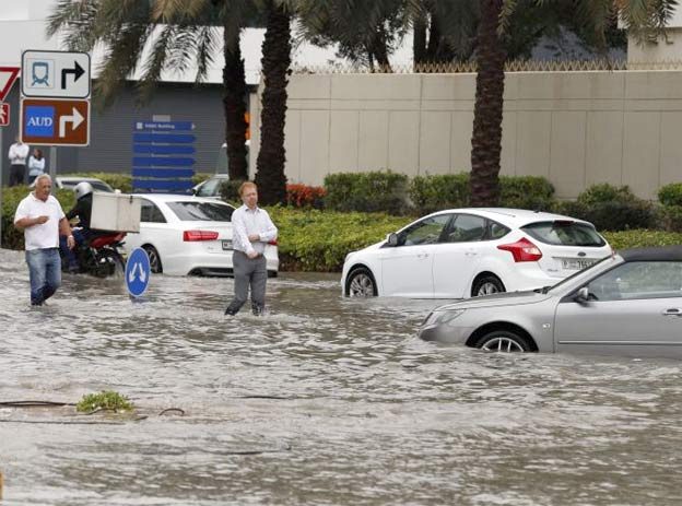 Flooded Saab 9-3