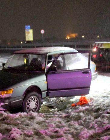 Found at last – this stolen Saab 900i 16V braved the elements and a high-speed chase before being recovered intact.