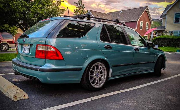 glacier blue saab 9-5