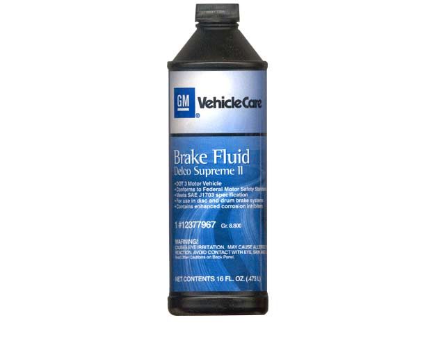 GM DOT 3 brake fluid