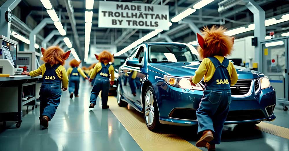 Trolls of Trollhättan: A Whimsical Take on Saab’s Legendary Production Line by Henrik Bergman Rydgren