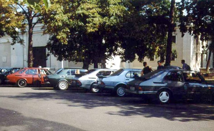 Detail from one of the 2020 Saab enthusiast gatherings in Hungary