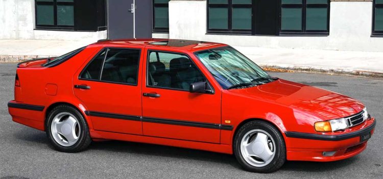 Explore a rare 1995 Saab 9000 Aero, one of 661 manuals in the US and among 358 Imola red Aeros from 1993-1997, recently auctioned for $30,000.