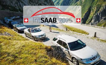 Saabs against the stunning Swiss Alps backdrop – IntSaab 2025 is set to be the most breathtaking International Saab Meeting yet!