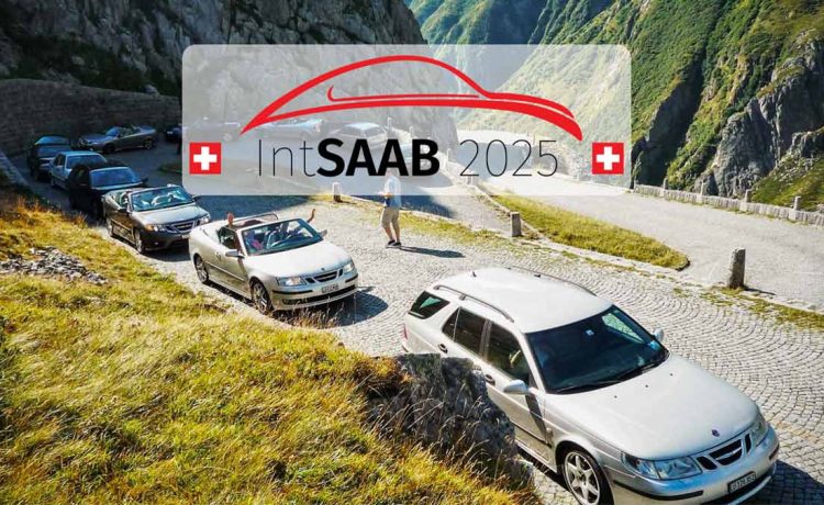 Saabs against the stunning Swiss Alps backdrop – IntSaab 2025 is set to be the most breathtaking International Saab Meeting yet!