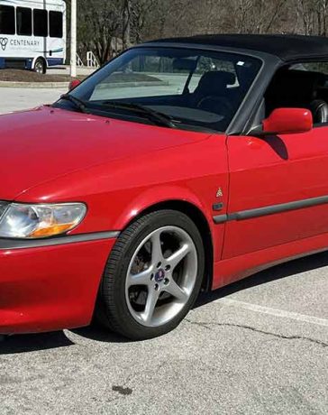 The 2001 Saab 9-3 Viggen Convertible in Laser Red: a rare gem with detailed history, performance specs, and collector's value for Saab enthusiasts.