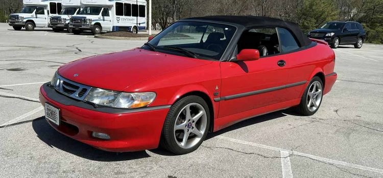 The 2001 Saab 9-3 Viggen Convertible in Laser Red: a rare gem with detailed history, performance specs, and collector's value for Saab enthusiasts.