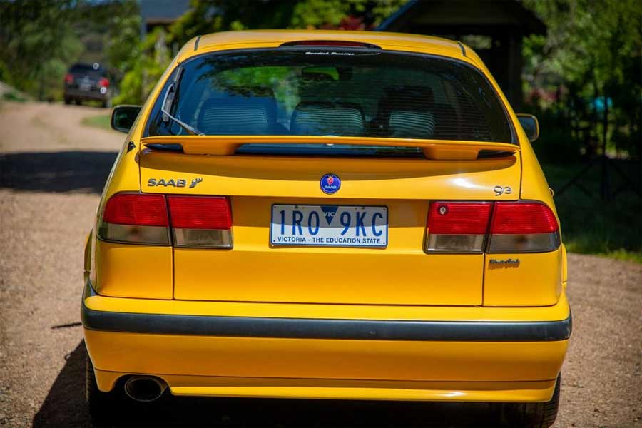 Experience the Power of the Rare 1999 Saab 9-3 Monte Carlo #9 - Sleek and Stunning in Monte Carlo Yellow