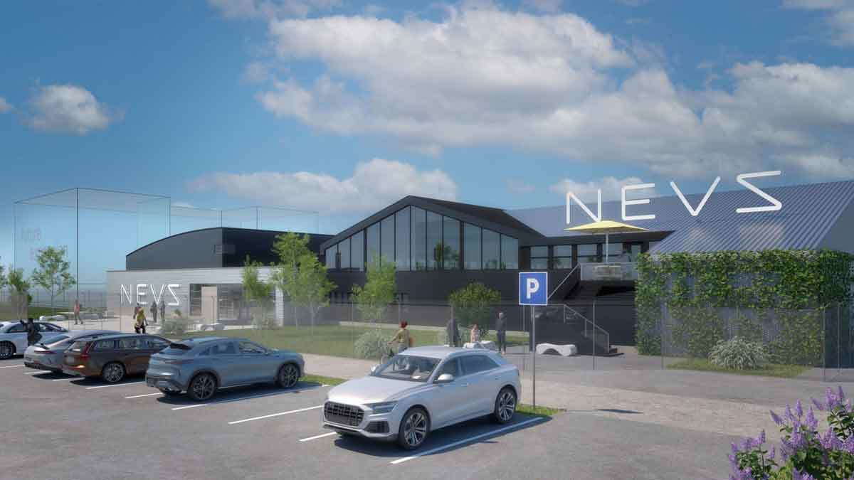 NEVS's future headquarters: Modern, sustainable, and designed for growth, these new office spaces reflect the company’s ambition to lead innovation in Trollhättan.