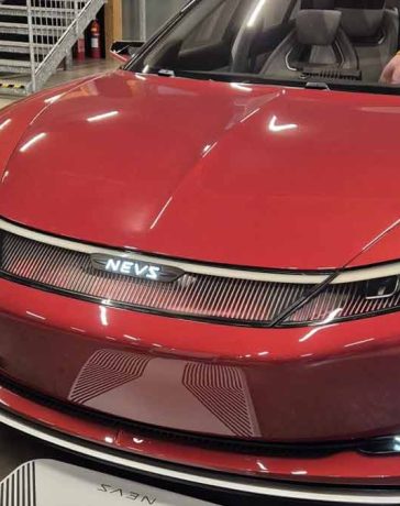 The NEVS Emily GT prototype, captured during last week's visit to NEVS by industry consultant Kenneth Pellas, stands as a testament to Saab's enduring engineering legacy.