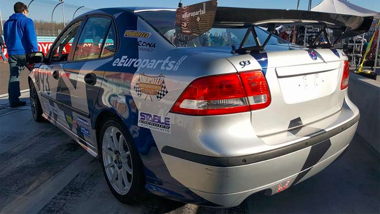 new eEuro Saab 9-3 Race Car