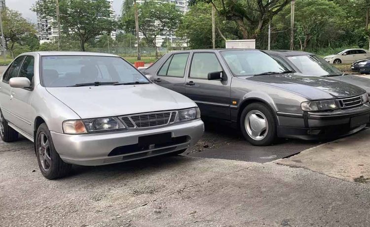 One of these two cars is not a real SAAB, but a Nisaab