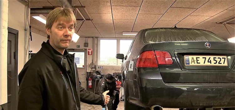 Per Vodder at his Saab service in Hojer