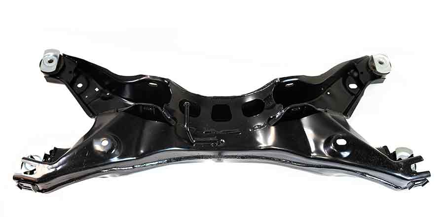 OEM-spec Saab 9-3 rear subframe – engineered to factory standards, featuring original Saab OE bushings for perfect fitment and long-term durability.