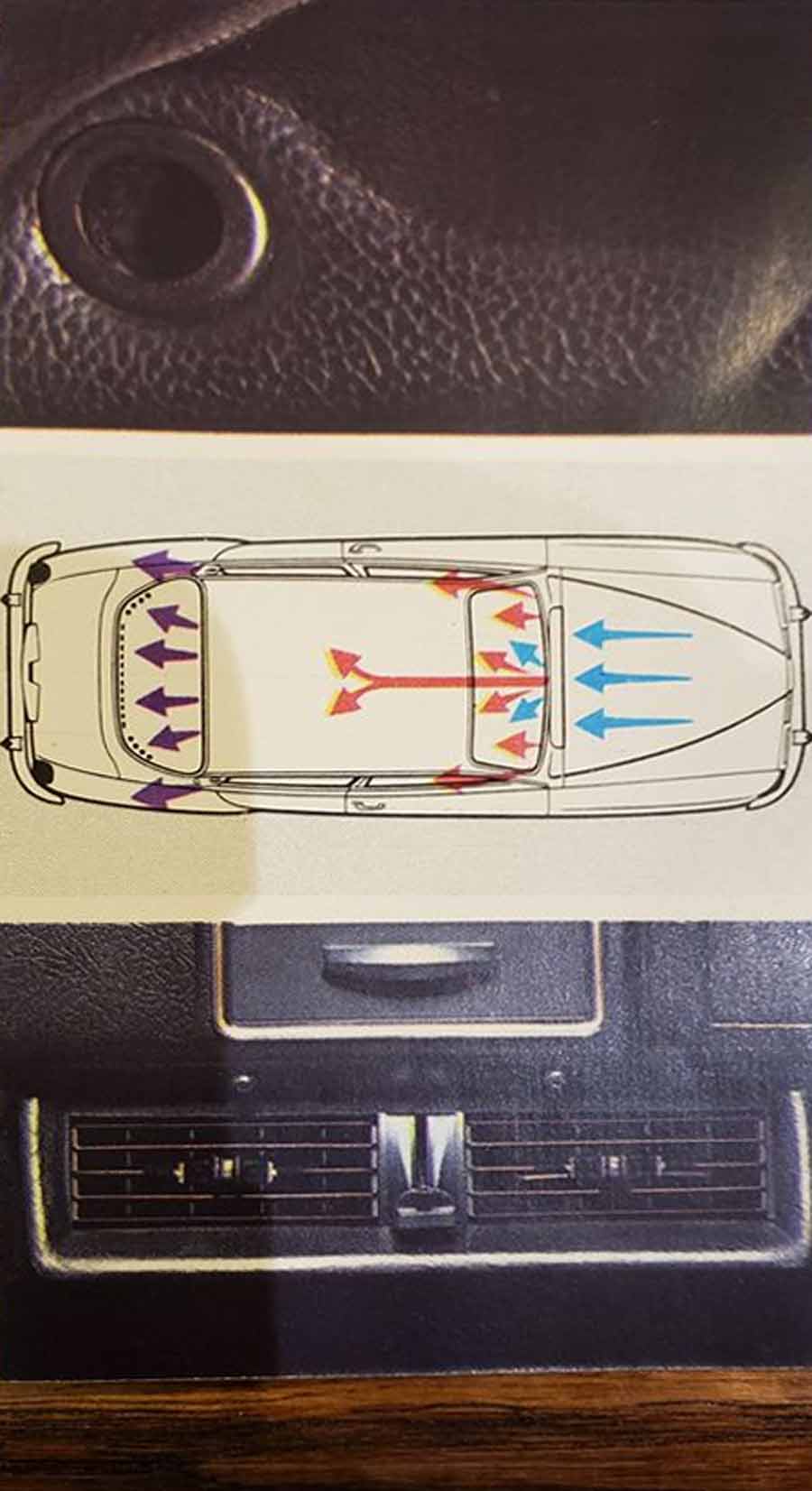 Saab 96 - the Air Flow thru the car scheme