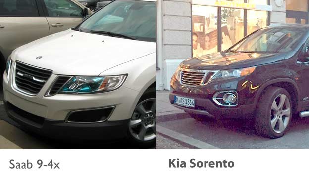 Saab 9-4x - KIA Sorento