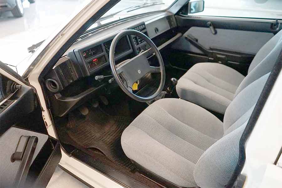 The 1986 Saab-Lancia 600 GLS in pristine condition, owned by a single family since new, with only 22,000 kilometers on the odometer.