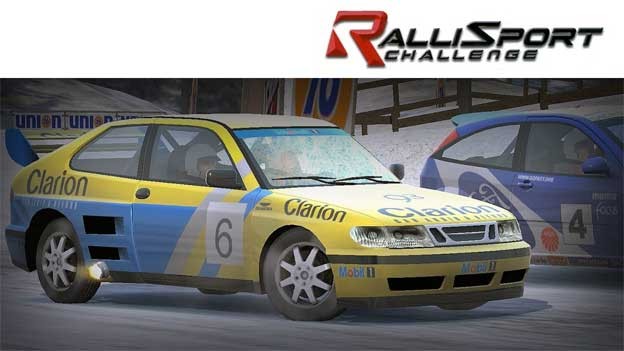 Saab 9-3 T16 4x4 in video game "Rallisport Challenge"