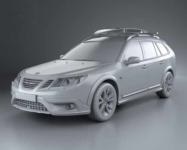 Saab 9-3x 3D model