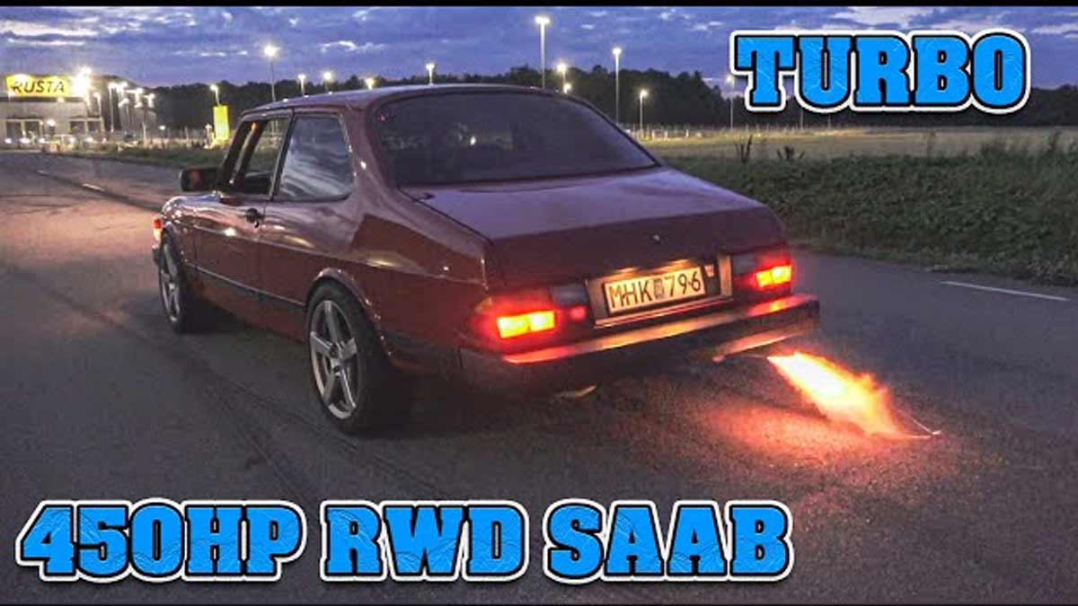 Kalle Uhr's 450HP Saab 90 RWD project in action: a decade-long masterpiece of engineering and automotive passion.