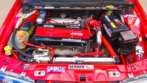 Tuned Saab 9000 2.0 engine