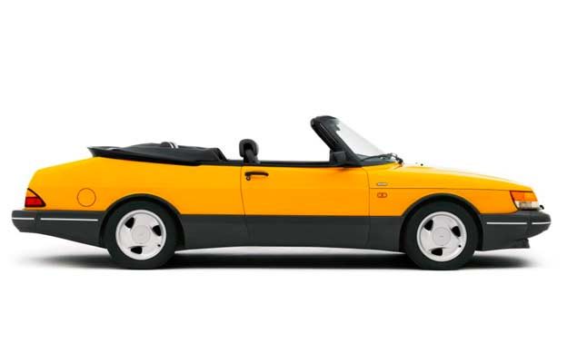 Saab 900-Convertible in Monte Carlo Yellow color