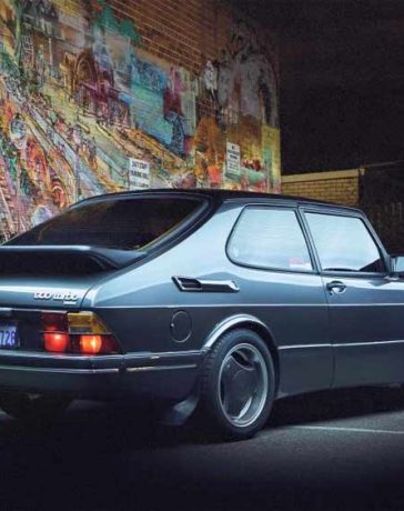 An Odoardo grey Saab 900 turbo