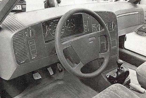 Saab 9000 dashboard Mock-up