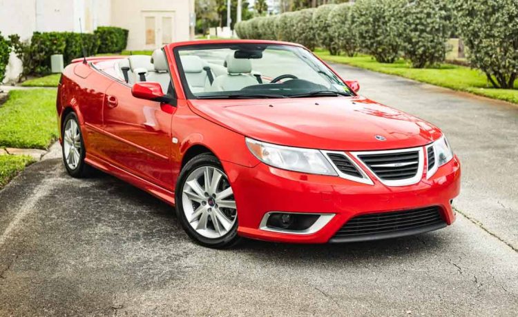 2008 Saab 9-3 Aero Convertible in Laser Red: An Exemplar of Scandinavian Elegance and Performance, Poised for Auction