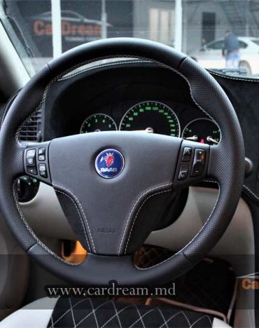 New Leater steering wheel for Saab