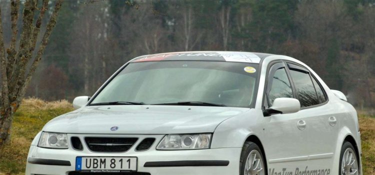 Saab 9-3 XWD 'Lillebror' by Maptun Performance: A Track-Ready Swedish Icon in Pristine White