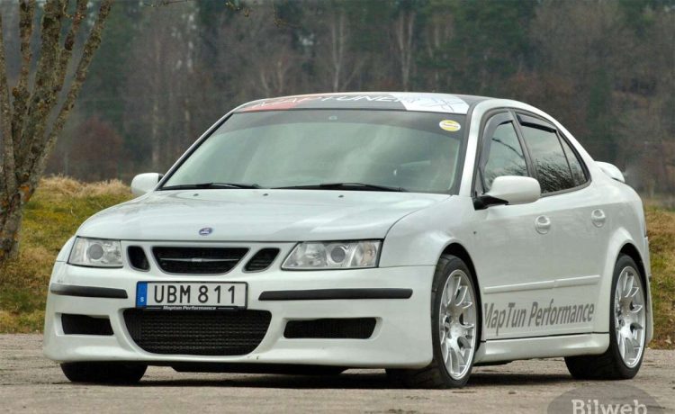 Saab 9-3 XWD 'Lillebror' by Maptun Performance: A Track-Ready Swedish Icon in Pristine White