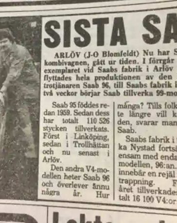 The Last Saab 95 in Arlöv