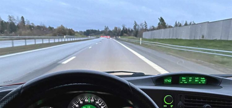 Seamless Integration: The Saab NG9-5 Instrument Panel Elegantly Retrofitted into a Saab 9-3, Enhancing the Cockpit with Modern Avionics Aesthetics