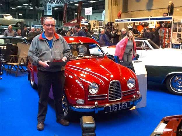 Martin Healey and his winning Saab 96