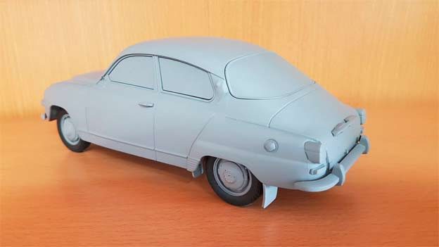 Saab 96 Scale model 1:18