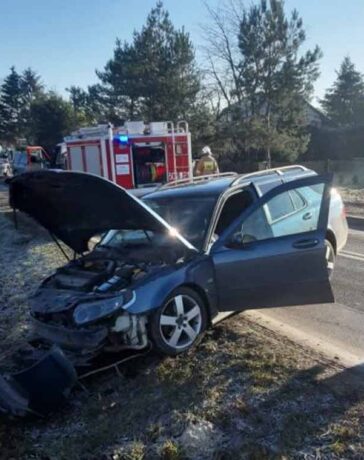 Saab Accident While Cut Off in Traffic