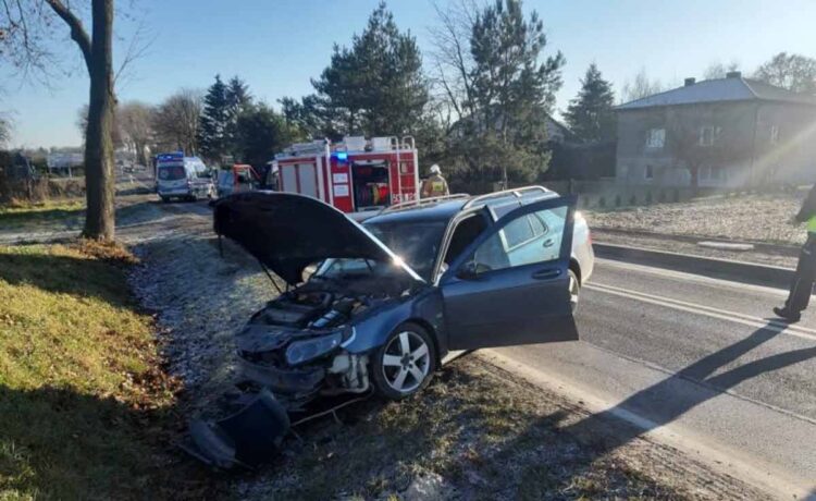 Saab Accident While Cut Off in Traffic