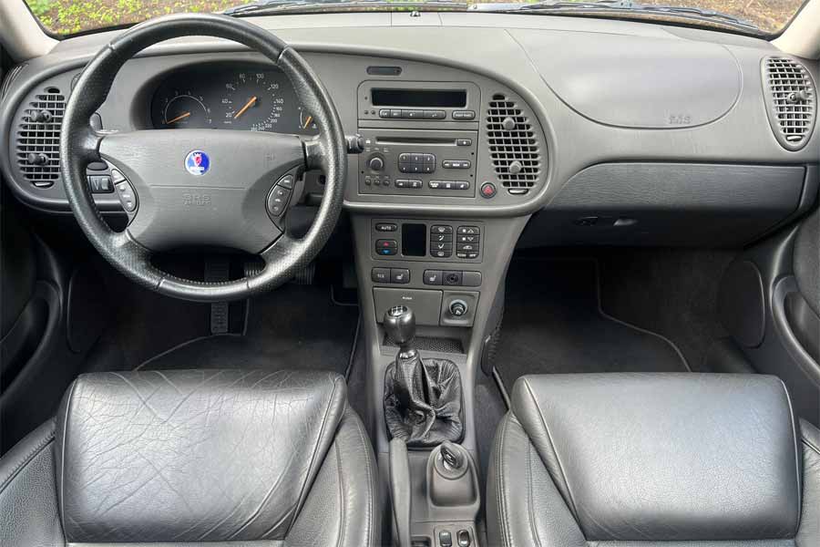 The interior of this SAAB 9-3 Aero 2.0T is exceptionally well-preserved, as evident from the photographs. It appears as though no one has ever sat in the passenger seat, maintaining its pristine condition. The level of care and minimal wear is truly remarkable, making it a rare find for enthusiasts and collectors. Don't miss the opportunity to experience the immaculate interior of this SAAB firsthand.