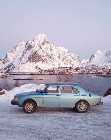 Saab 99 Against the Arctic Backdrop: Axel Roks' Adventure to the Polar Circle (Photo Axel Roks)