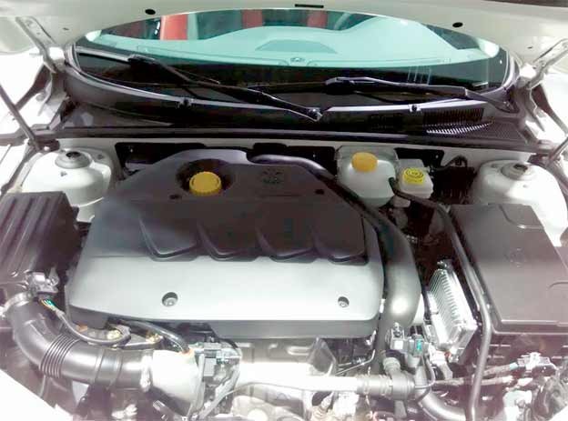 saab based Senova CC engine compartment