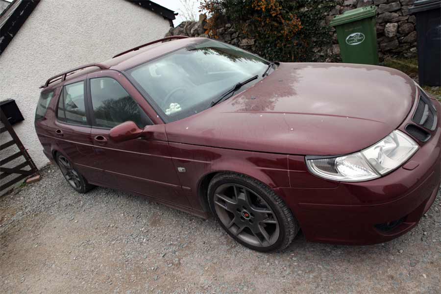 Saab Before Detailing treatment