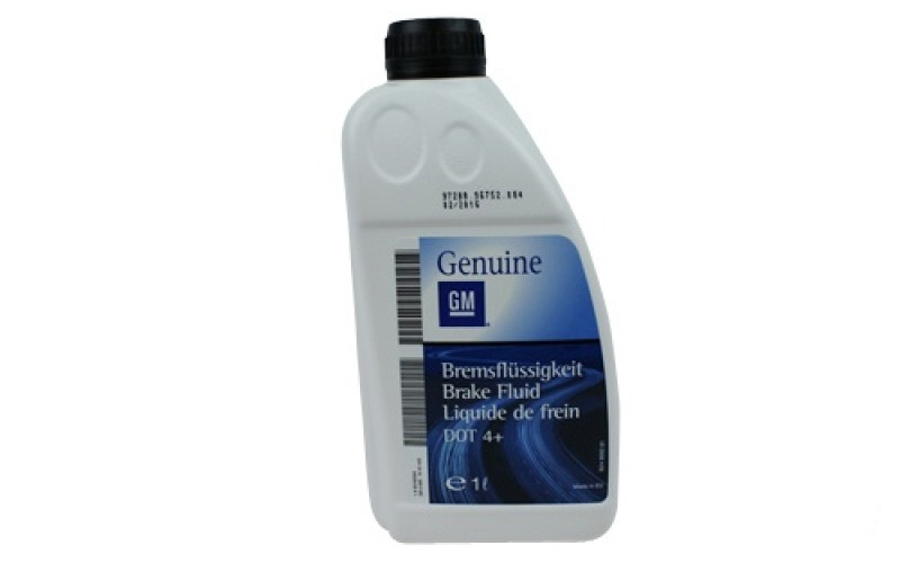 Genuine GM Brake Fluid DOT 4+ (1L) suitable for Saab models including Saab 9-5 (2010), Saab 9-3 (2003-2012), and Saab 9-5 (2010-2011).