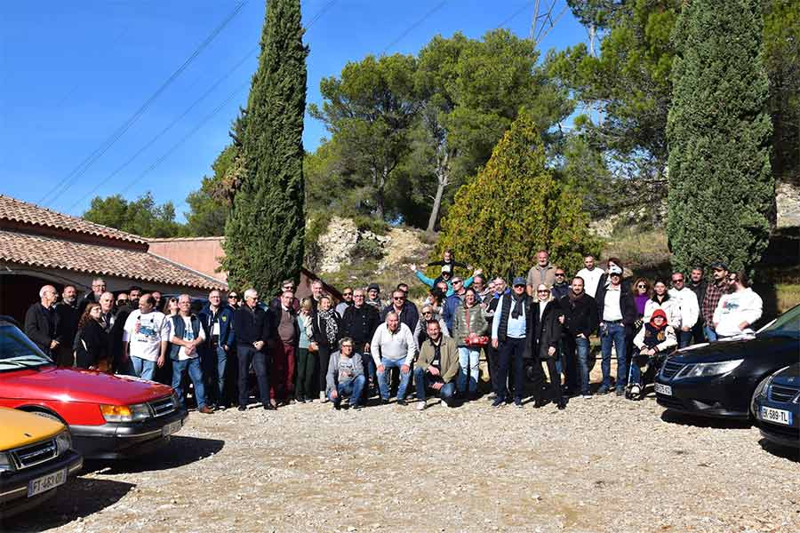 France Saab enthusiasts gather at Saab'oit un café in Provence, celebrating their shared passion for Swedish automotive legacy and community spirit