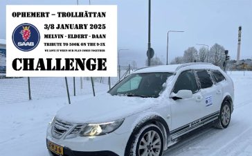 The Saab 9-3X Challenge: Melvin Könings and his team embark on a snowy 500,000 km tribute journey from Ophemert to Trollhättan.