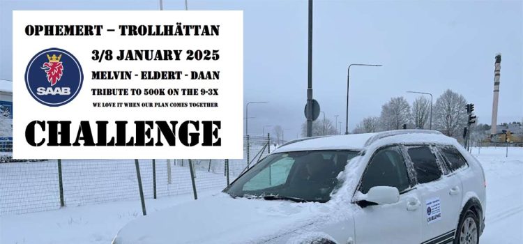 The Saab 9-3X Challenge: Melvin Könings and his team embark on a snowy 500,000 km tribute journey from Ophemert to Trollhättan.